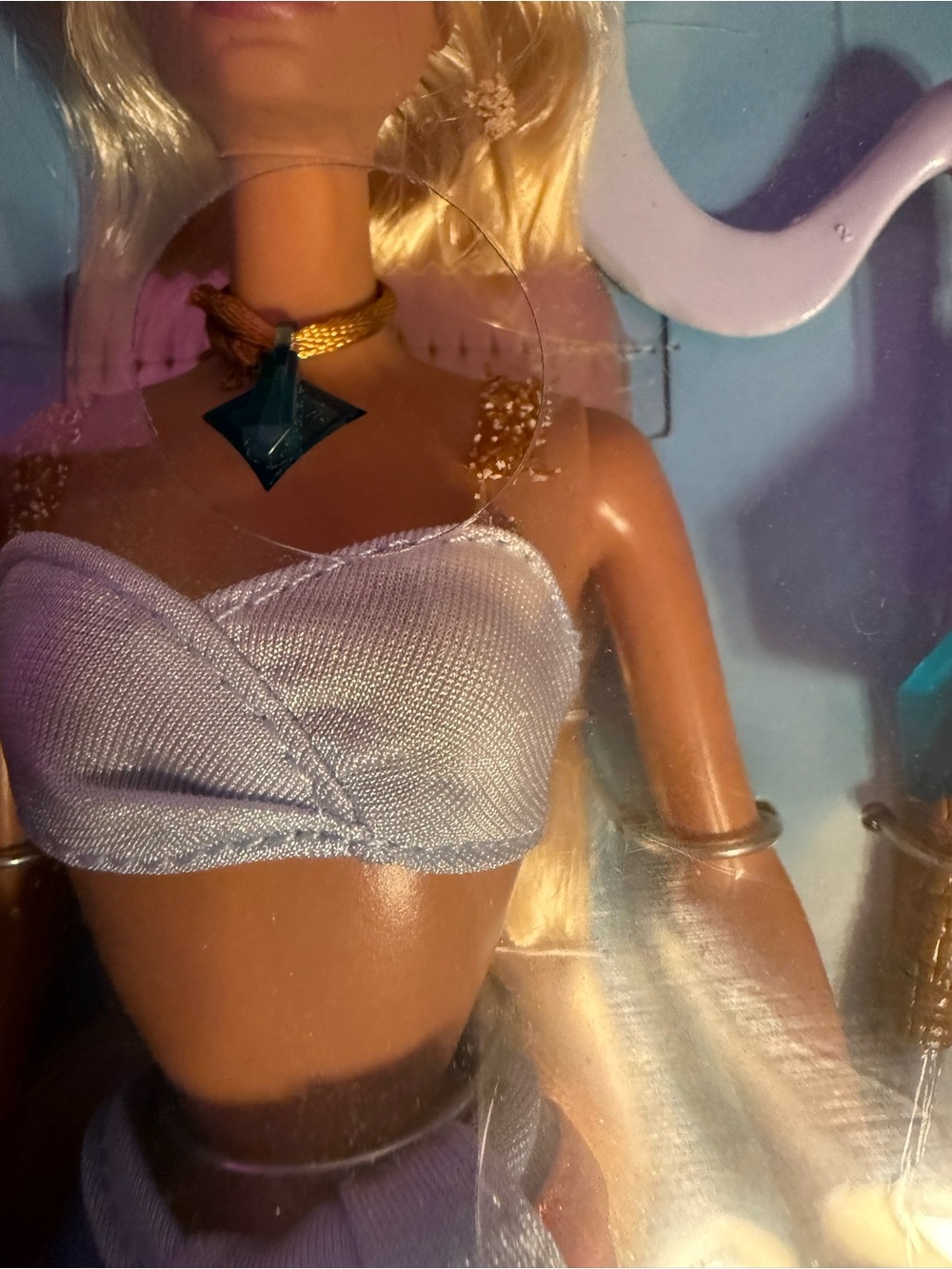 Disney Atlantis Crystal Princess Kida doll w/light up necklace 29327 Rare NRFB - Picture 3 of 16